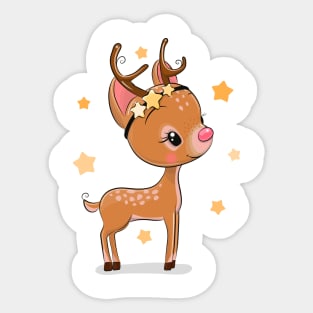 Cute Reindeer Sticker